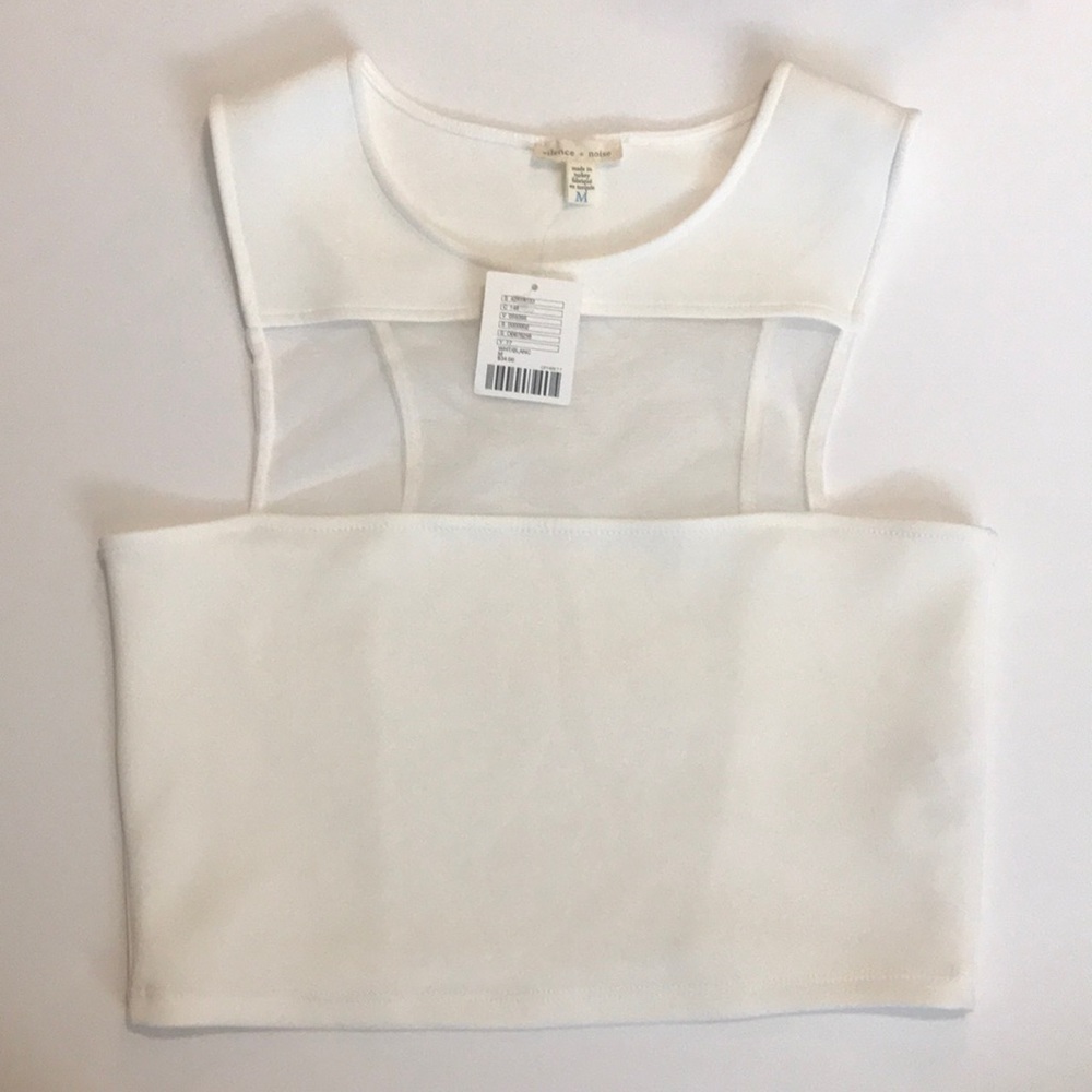 NWT silence + noise crop top